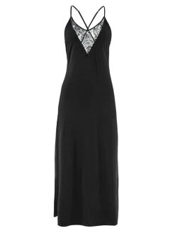 Aubade Lazy Days Langes Lounge-Kleid 9 Aubade Lazy Days Langes Lounge-Kleid -CALIDA-Shop Aubade Lazy Days Langes Lounge Kleid schwarz RL45 NOIR 3