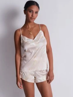 Aubade Silk By Night Spaghetti-Top -CALIDA-Shop Aubade Silk by Night Spaghetti Top rosa RT38 AMBL 2