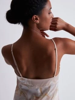 Aubade Silk By Night Spaghetti-Top -CALIDA-Shop Aubade Silk by Night Spaghetti Top rosa RT38 AMBL 3