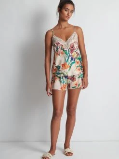 Aubade Sweet Folk Kurz-Pyjama 11 Aubade Sweet Folk Kurz-Pyjama -CALIDA-Shop Aubade Sweet Folk Kurz Pyjama beige RP6138 SET EDN 2