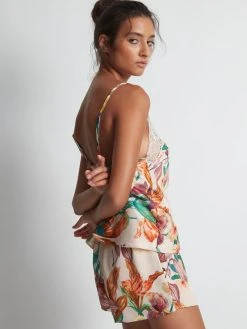 Aubade Sweet Folk Kurz-Pyjama 12 Aubade Sweet Folk Kurz-Pyjama -CALIDA-Shop Aubade Sweet Folk Kurz Pyjama beige RP6138 SET EDN 3