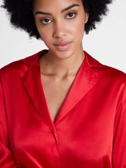 Aubade Toi Mon Amour Seiden-Bluse -CALIDA-Shop Aubade Toi Mon Amour Seiden Bluse rot QS44 PASS 3