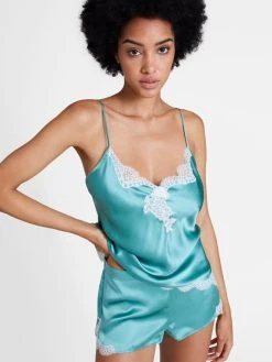 Aubade Toi Mon Amour Seiden-Shorts 14 Aubade Toi Mon Amour Seiden-Shorts -CALIDA-Shop Aubade Toi Mon Amour Shorts gruen QS61 SAUG 3