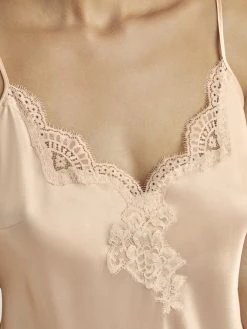 Aubade Toi Mon Amour Spaghetti-Top -CALIDA-Shop Aubade Toi Mon Amour Traegertop champagner QS38 BLON 3