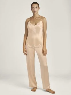 Aubade Toi Mon Amour Spaghetti-Top -CALIDA-Shop Aubade Toi Mon Amour Traegertop champagner QS38 BLON 4