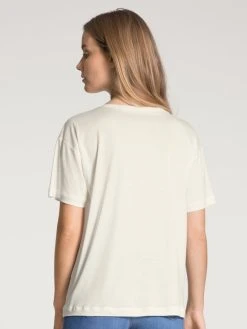 Calida 100% Nature Sleep Kurzarm-Shirt, Compostable 6 Calida 100% Nature Sleep Kurzarm-Shirt, Compostable -CALIDA-Shop Calida 100 Nature Damen Kurarm Shirt Compostable weiss 14690 910 1
