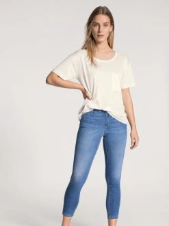 Calida 100% Nature Sleep Kurzarm-Shirt, Compostable 7 Calida 100% Nature Sleep Kurzarm-Shirt, Compostable -CALIDA-Shop Calida 100 Nature Damen Kurarm Shirt Compostable weiss 14690 910 2