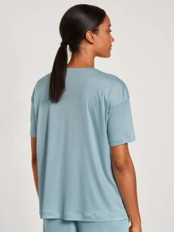Calida 100% Nature Dreams Kurzarm-Shirt, Compostable -CALIDA-Shop Calida 100 Nature Dreams Kurzarm Shirt Compostable blau 14690 473 2