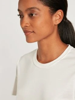 Calida 100% Nature Lounge Kurzarm-Shirt, Compostable -CALIDA-Shop Calida 100 Nature Lounge Kurzarm Shirt Compostable weiss 14808 910 4