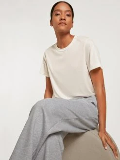 Calida 100% Nature Lounge Kurzarm-Shirt, Compostable -CALIDA-Shop Calida 100 Nature Lounge Kurzarm Shirt Compostable weiss 14808 910 5