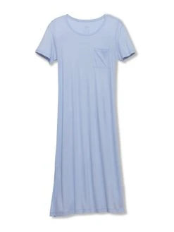 Calida 100% Nature Loungedress, Länge 120cm -CALIDA-Shop Calida 100 Nature Loungedress Laenge 120cm blau 34592 470 3