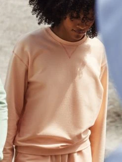 Calida 100% Nature Relax Sweatshirt, Compostable -CALIDA-Shop Calida 100 Nature Relax Sweatshirt Compostable orange 15857 151 7