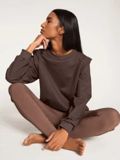 Calida 100% Nature Relax Sweatshirt 17 Calida 100% Nature Relax Sweatshirt -CALIDA-Shop Calida 100 Nature Relax Sweatshirt braun 15257 099 6