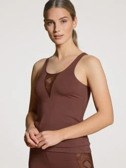 Calida 100% Nature Relax Tank-Top -CALIDA-Shop Calida 100 Relax Tank Top braun 12454 129 1629217385