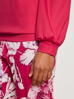 Calida Blooming Nights Bündchen-Pyjama -CALIDA-Shop Calida Blooming Nights Buendchen Pyjama rot 43352 176 3