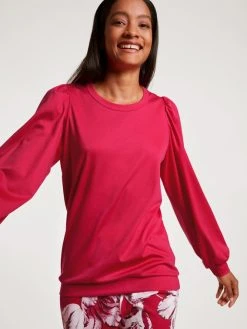 Calida Blooming Nights Bündchen-Pyjama -CALIDA-Shop Calida Blooming Nights Buendchen Pyjama rot 43352 176 5