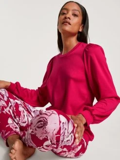 Calida Blooming Nights Bündchen-Pyjama -CALIDA-Shop Calida Blooming Nights Buendchen Pyjama rot 43352 176 6