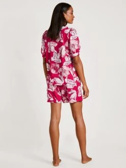 Calida Blooming Nights Kurz-Pyjama -CALIDA-Shop Calida Blooming Nights Kurz Pyjama rot 43052 176 2