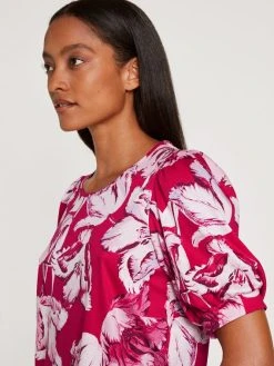 Calida Blooming Nights Kurz-Pyjama -CALIDA-Shop Calida Blooming Nights Kurz Pyjama rot 43052 176 4