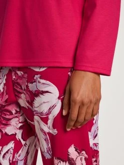 Calida Blooming Nights Pyjama, Lang 14 Calida Blooming Nights Pyjama, Lang -CALIDA-Shop Calida Blooming Nights Pyjama lang rot 43152 176 4