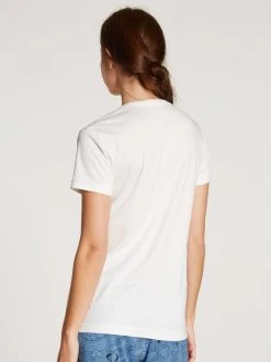 CALIDA X HSLU T-Shirt, Rundhals -CALIDA-Shop Calida CALIDAXHSLU Kurzarm Shirt weiss 14147 910 22 06 08 2