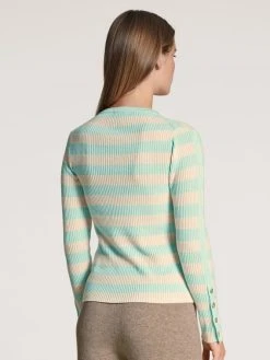 CALIDAxFTC Cashmere Langarm-Shirt -CALIDA-Shop Calida CALIDAxFTC Cashmere Langarm Shirt Tuerkis 15345 493 1632990484