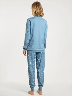 Calida Special Bündchen-Pyjama -CALIDA-Shop Calida Cotton Special Buendchen Pyjama blau 40841 404 1