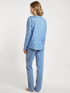 Calida Special Pyjama, Lang -CALIDA-Shop Calida Cotton Special Pyjama lang blau 40741 404 1