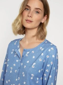 Calida Special Pyjama, Lang -CALIDA-Shop Calida Cotton Special Pyjama lang blau 40741 404 2