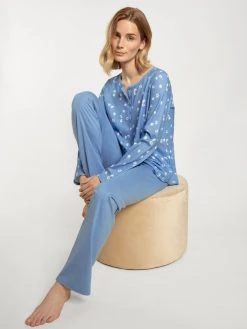 Calida Special Pyjama, Lang -CALIDA-Shop Calida Cotton Special Pyjama lang blau 40741 404 3