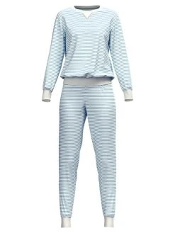 Calida Daylight Dreams Bündchen-Pyjama -CALIDA-Shop Calida Daylight Dreams Buendchen Pyjama blau 42454 474 6