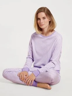 Calida Daylight Dreams Bündchen-Pyjama -CALIDA-Shop Calida Daylight Dreams Buendchen Pyjama violett 42857 321 2
