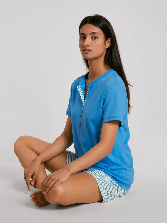 Calida Daylight Dreams Kurz-Pyjama 7 Calida Daylight Dreams Kurz-Pyjama – Bild 5