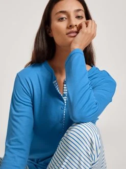 Calida Daylight Dreams Pyjama, Lang -CALIDA-Shop Calida Daylight Dreams Pyjama lang blau 42354 474 6