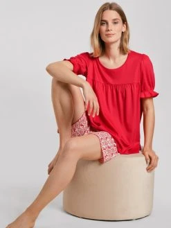 Calida Easter Nights Kurz-Pyjama 14 Calida Easter Nights Kurz-Pyjama -CALIDA-Shop Calida Easter Nights Kurz Pyjama rot 42652 136 4