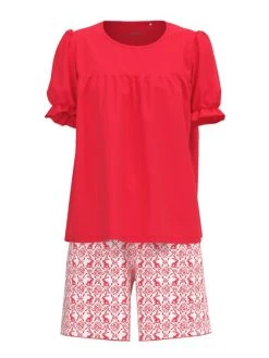 Calida Easter Nights Kurz-Pyjama 15 Calida Easter Nights Kurz-Pyjama -CALIDA-Shop Calida Easter Nights Kurz Pyjama rot 42652 136 5