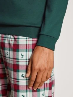 Calida Family & Friends Bündchen-Pyjama -CALIDA-Shop Calida Family and Friends Buendchen Pyjama gruen rot 44798 648 3
