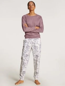 Calida Favourites Universe Langarm-Shirt, Raglanärmel -CALIDA-Shop Calida Favourites Blossom Langarm Shirt Raglanaermel violett 15035 324 2