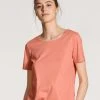 Calida Favourites Botanic Kurzarm-Shirt -CALIDA-Shop Calida Favourites Botanic Kurzarm Shirt orange 14038 152