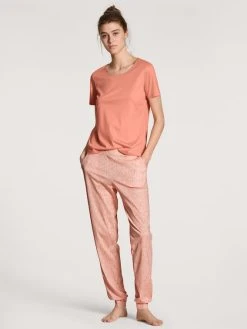 Calida Favourites Botanic Kurzarm-Shirt -CALIDA-Shop Calida Favourites Botanic Kurzarm Shirt orange 14038 152 4