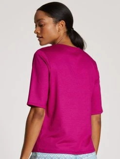 Calida Favourites Cottage Kurzarm-Shirt -CALIDA-Shop Calida Favourites Cottage Kurzarm Shirt violett 14195 256 1