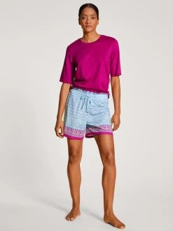 Calida Favourites Cottage Kurzarm-Shirt -CALIDA-Shop Calida Favourites Cottage Kurzarm Shirt violett 14195 256 2