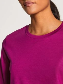 Calida Favourites Cottage Kurzarm-Shirt -CALIDA-Shop Calida Favourites Cottage Kurzarm Shirt violett 14195 256 3