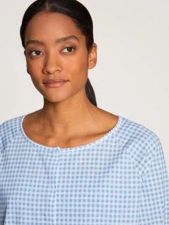 Calida Favourites Cottage Shirt Mit 3/4-Arm -CALIDA-Shop Calida Favourites Cottage Shirt mit 3 4 Arm blau 15558 404 4