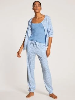 Calida Favourites Cottage Shirt Mit 3/4-Arm -CALIDA-Shop Calida Favourites Cottage Shirt mit 3 4 Arm blau 15558 404 6