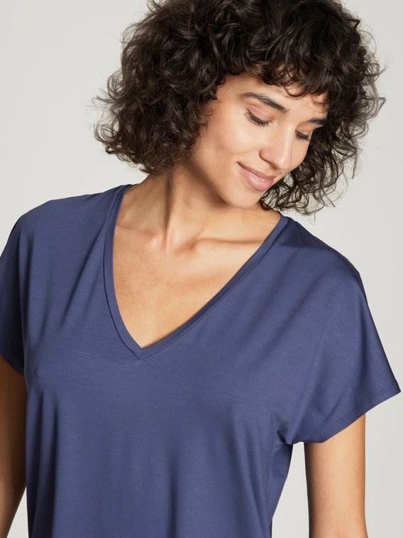 Calida Favourites Daisy Kurzarm-Shirt, V-Neck 6 Calida Favourites Daisy Kurzarm-Shirt, V-Neck – Bild 4