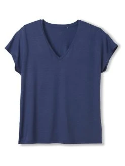 Calida Favourites Daisy Kurzarm-Shirt, V-Neck 15 Calida Favourites Daisy Kurzarm-Shirt, V-Neck -CALIDA-Shop Calida Favourites Daisy Kurzarm Shirt V Neck violett 14337 377 5