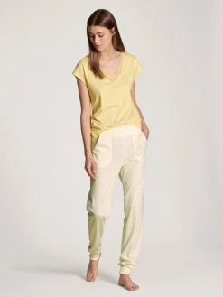 Calida Favourites Daisy Kurzarm-Shirt -CALIDA-Shop Calida Favourites Daisy Kurzarm Shirt gelb 14095 014 2