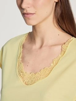 Calida Favourites Daisy Kurzarm-Shirt -CALIDA-Shop Calida Favourites Daisy Kurzarm Shirt gelb 14095 014 3