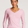 Calida Favourites Cottage Langarm-Shirt, Feinripp 1 Calida Favourites Cottage Langarm-Shirt, Feinripp -CALIDA-Shop Calida Favourites Dreams Langarm Shirt Feinripp rosa 15032 242